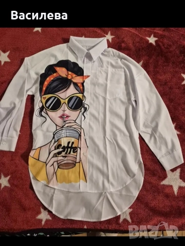 Риза с принт. , снимка 5 - Ризи - 52924991