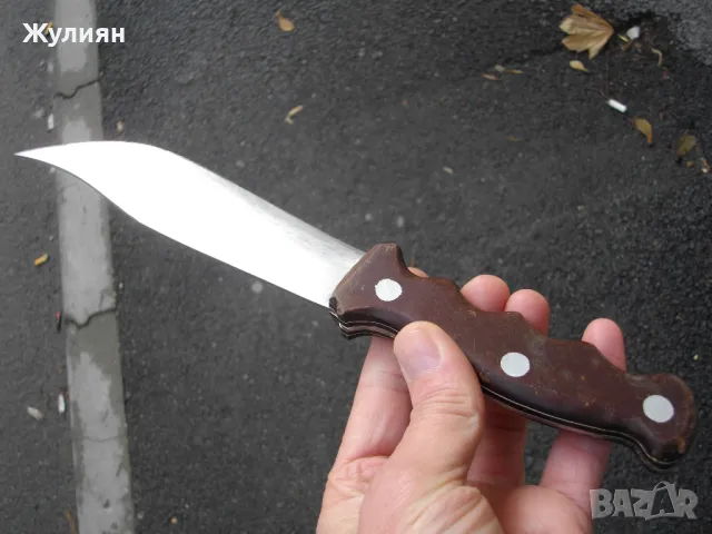 СТАР ГОЛЯМ БЪЛГАРСКИ НОЖ , снимка 6 - Антикварни и старинни предмети - 48353430