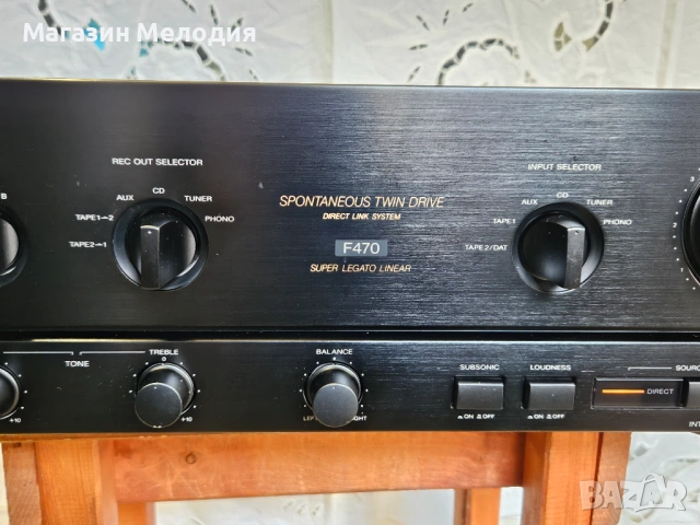 Усилвател SONY TA-F470 Две по 110 вата.  В отлично техническо и визуално състояние., снимка 5 - Ресийвъри, усилватели, смесителни пултове - 51377185
