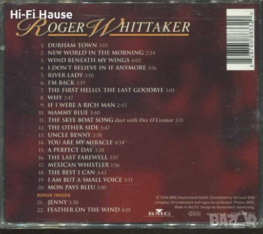 Roger Whittaker-Greatest Hits1964-2004, снимка 2 - CD дискове - 37740440