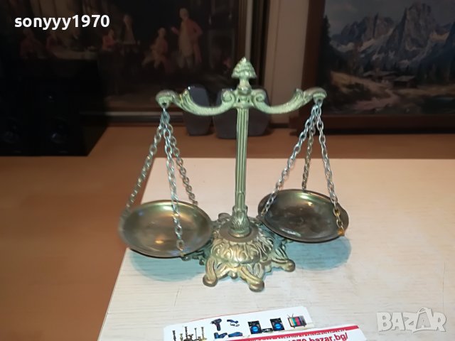 везни-мед/месинг-внос франция 0701231915, снимка 2 - Антикварни и старинни предмети - 39224368