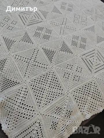 Неупотребявана плетена покривка , снимка 5 - Декорация за дома - 49695121