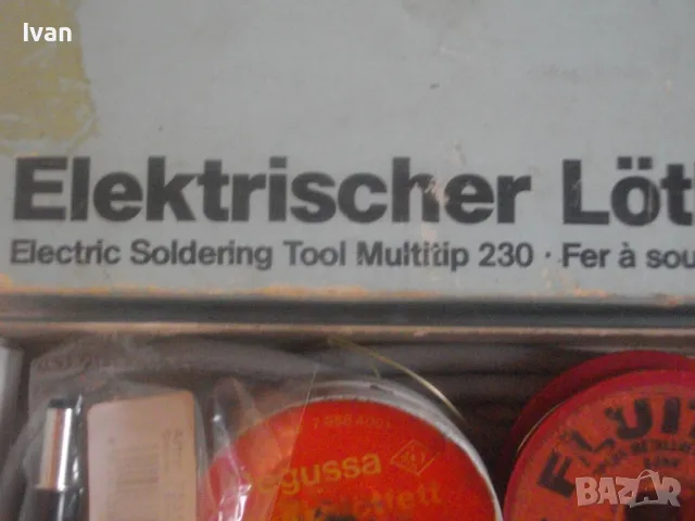 ПРОФЕСИОНАЛЕН ЕЛЕКТРИЧЕСКИ ПОЯЛНИК ЗА МИКРОЕЛЕКТРОНИКА 8 вата ERSA Multitip 230 Пълен комплект , снимка 6 - Поялници и запояване - 47977873