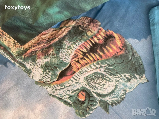 Спален комплект Динозавър, 100% памук, 140x200 см, 70x90 см, снимка 8 - Спално бельо и завивки - 47630953