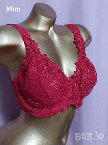 NUANCE 85 E Черен сутиен с рязана богата бродерия , снимка 5 - Бельо - 52475839