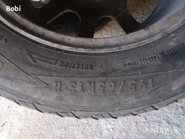 Алуминиеви джанти с гуми 195/65/15, снимка 7 - Гуми и джанти - 38651173