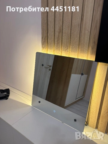 Огледало с LED светлина, снимка 4 - Огледала - 53430329