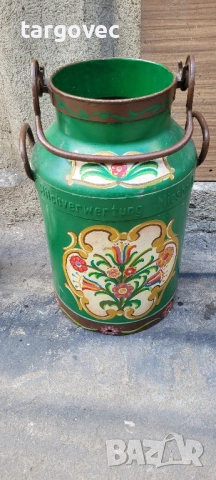 красив голям немски рисуван планински гюм за мляко