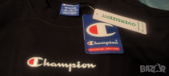 Нов суичър Champion Womens Script Logo Cropped Boxy Sweatshirt, снимка 7 - Суичъри - 43766228