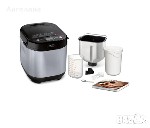 Хлебопекарна, Tefal PF240E38, Pain Plaisir, Breadmaker, 500/750/1 kg, 20 programs, black/Inox, 720W,, снимка 2 - Хлебопекарни - 51243798