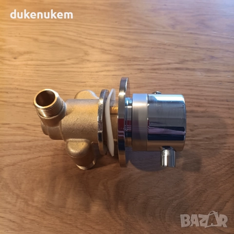 Термостатичен смесител за душ, 3-пътен, месинг, 30–50°C, със забележка, снимка 8 - Смесители - 52694758