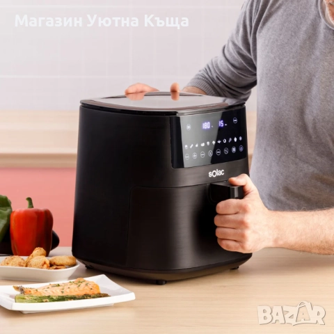 НОВ Еър Фрайер Solac Leviter Digital 7 с Гаранция, снимка 6 - Фритюрници - 51963928