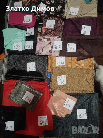 Парчета плат- сатен,коприна