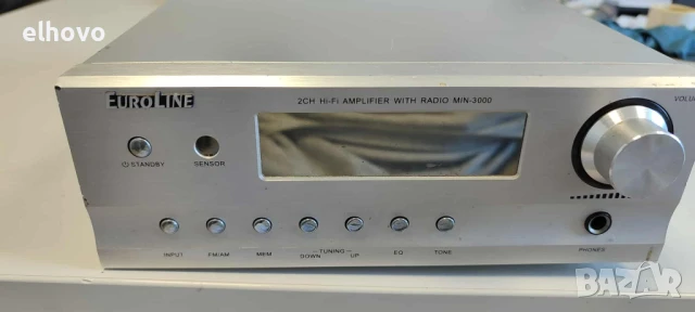 Усилвател с радио Euroline MIN-3000, снимка 2 - Ресийвъри, усилватели, смесителни пултове - 50874699