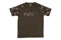 Тениска Fox Raglan T-Shirt Black & Camo, снимка 1 - Екипировка - 36708627