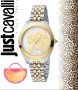 JUST CAVALLI 🍊 Дамски часовник "GOLD SILVER PANTERA" нов с кутия и 2г. гаранция