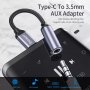 Преходник(адаптер) Essager от USB Type C към 3.5мм(AUX, Ж), снимка 1 - Селфи стикове, аксесоари - 39058165