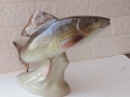 Прекрасна огромна порцеланова фигура (риба)на фирма Роял Дукс(Royal Dux), снимка 4
