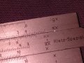 Rechenschieber reiss 3201 логаритмична линия от соца ГДР метална, снимка 8
