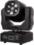 Преносими LED сценични светлини с движеща се глава и управление (6x12W + лазер), снимка 7
