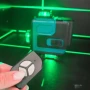 Самонивелиращ Лазерен Нивелир 4D с 16 Линии, Зелен Лазер, Тринога и Куфар, снимка 8