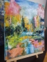 Абстрактна картина, маслени бои, снимка 2
