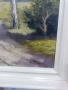 Стара маслена картина "Пейзаж с брези" – 78х59 см | Подписана, снимка 16