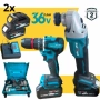 Комплект акумулаторни Ударен Винтоверт и Безчетков Ъглошлайф /36V, 8Ah, снимка 2