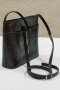 Черна дамска чанта с декоративен елемент Tina Panicucci, снимка 3