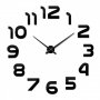 3d стенен часовник - ГОЛЕМИ, различни модели / Часовник за стена лепящ цифри, снимка 3