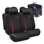 Тапицерия за автомобил Automat, Универсална, Red Bull Racing, Черно с червено, 10 части, снимка 1