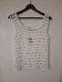 Нов дамски бял мрежест плетен потник S M размер, снимка 1
