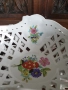 Meissen фигурална ажурна фруктиера 32см/стара Майсен порцеланова жардениера с херувими, снимка 5