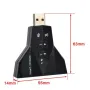 Външен виртуален USB7.1 3D звуков адаптер за аудио карта, снимка 4
