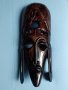 Африканска абаносова ритуална маска, снимка 1 - Антикварни и старинни предмети - 44104654