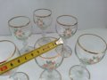  ретро кристални чаши на столче, снимка 4