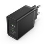 Vention бързо зарядно Fast Charger 2 x QC3.0 18W Black - FBAB0, снимка 1 - Оригинални зарядни - 43454615