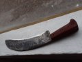 Страхотен стар голям кован нож каракулак, снимка 1 - Антикварни и старинни предмети - 39129644