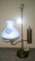 Лампа  - стара в ретро стил от , месинг и стъкло, снимка 1 - Антикварни и старинни предмети - 29589361