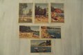 6 стари картички от плажа в Лозана, Швейцария около 1920 г.