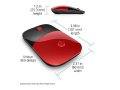 Мишка Безжична HP Z3700 Red/Black Черно-червена wireless, снимка 4