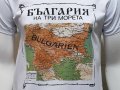 Нова мъжка тениска с дигитален печат България на три морета, снимка 2