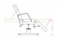 *Хидравлична кушетка Ment 185 x 63/83 x 63/77 см - черна/бяла, снимка 7