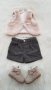 Детски сет H&M пухен елек къси панталони и боти 9-12 месеца, снимка 15