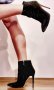 Дамски елегантни ботички на тънко токче, снимка 5