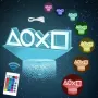 3D Play station Нощна лампа с 16 цвята Функция USB, снимка 6