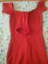 Прилепнала червена рокля, снимка 3