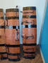 Красиви стенни закачалки от автентични реставрирани бъчви с ръчно ковано желязо , снимка 12