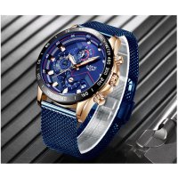 Мъжки часовник Lige Sport Watch, Водоустойчив, Неръждаема стомана, снимка 6 - Мъжки - 40245950