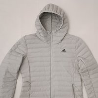 Adidas Varilite Soft Hooded Down Jacket оригинално пухено яке S Адидас, снимка 2 - Спортни екипи - 43019549